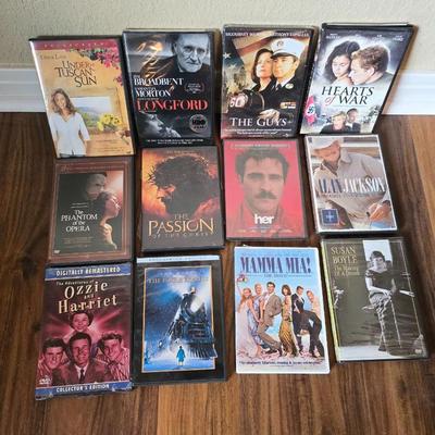 Lot of 12 DVDs – Mixed Movies and Musicals - Some new and sealed