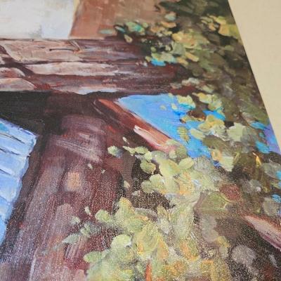 Large Canvas Wall Art – Tuscan Village Scene