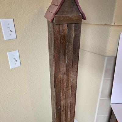 Rustic Wooden Birdhouse-Top CD Shelf