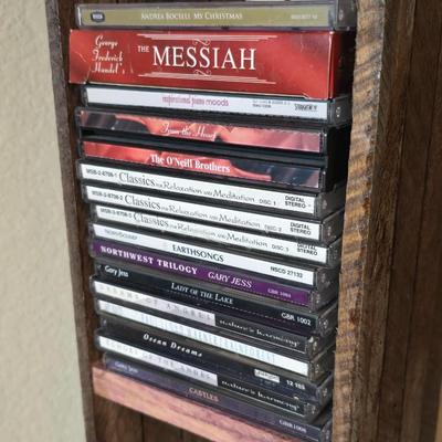 Rustic Wooden Birdhouse-Top CD Shelf