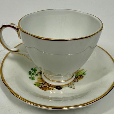 Royal Tara Fine Bone China Made in Ireland Woman on Spinning Wheel