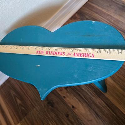 Whimsical Decor Pair – Travelocity talking Garden Gnome and Heart-Shaped Stool
