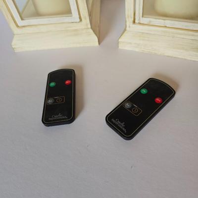 Set of 2 Sterno Home Flameless Candle Lanterns with Remotes