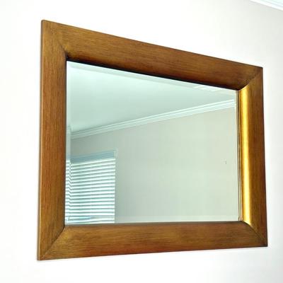 Large Wood Framed Mirror
