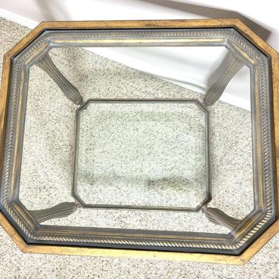 MCM Gold Framed Side Table
