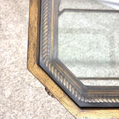 MCM Gold Framed Side Table