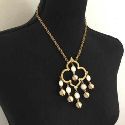 Vintage Monet waterfall necklace