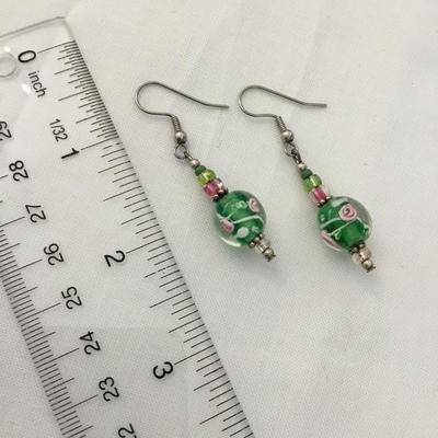 Cute Art glass earring