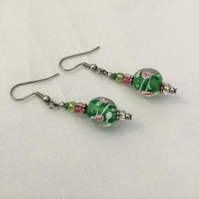 Cute Art glass earring