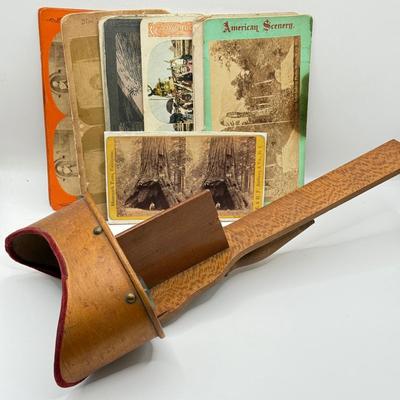 LOT 5L: Antique Stereoscope w/ Stereoviews