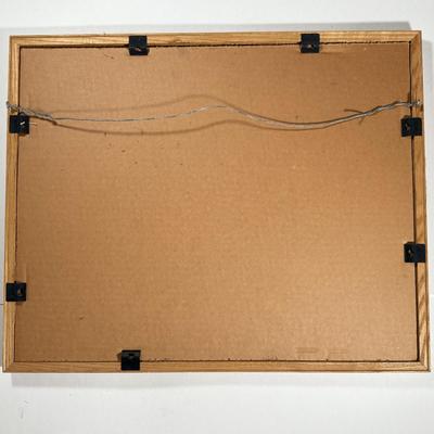 LOT 11L: Framed Print "When the Coyote Lies with the Lamb” by Diana Bryer