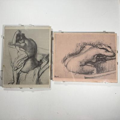 LOT 13L: Pair of Edgar Degas prints