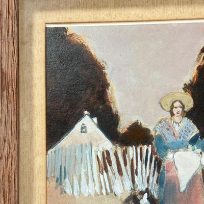 LOT 14L: 1989 Signed & Framed Art Print