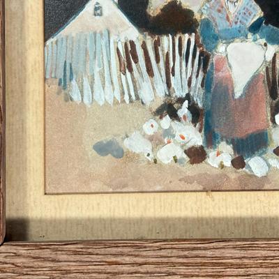 LOT 14L: 1989 Signed & Framed Art Print