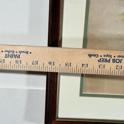 LOT 18L: 1915 Pansy Print & Signed Buffy Pawn Heeled Shoe Print