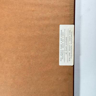 LOT 18L: 1915 Pansy Print & Signed Buffy Pawn Heeled Shoe Print