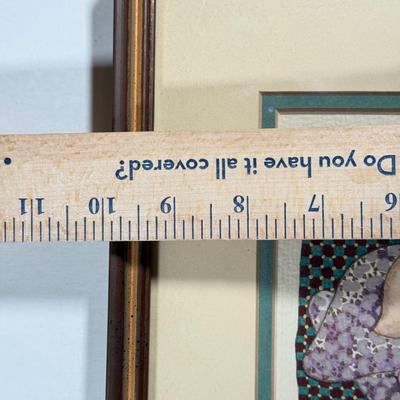 LOT 18L: 1915 Pansy Print & Signed Buffy Pawn Heeled Shoe Print