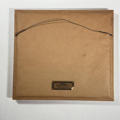 LOT 18L: 1915 Pansy Print & Signed Buffy Pawn Heeled Shoe Print