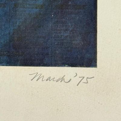 LOT 20L: Le Enfants Terribles Framed Collage / Mixed Media Piece