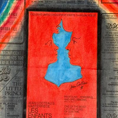 LOT 20L: Le Enfants Terribles Framed Collage / Mixed Media Piece