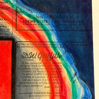 LOT 20L: Le Enfants Terribles Framed Collage / Mixed Media Piece