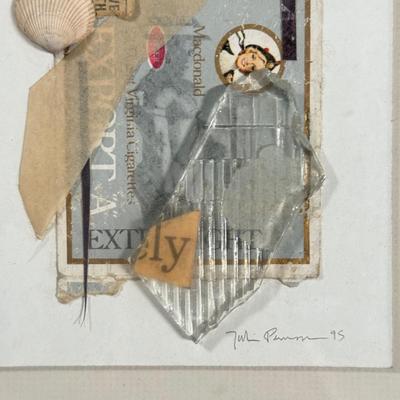 LOT 21L: Framed Mixed Media Signed Original Art Pieces