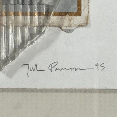 LOT 21L: Framed Mixed Media Signed Original Art Pieces