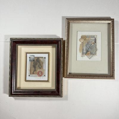 LOT 21L: Framed Mixed Media Signed Original Art Pieces