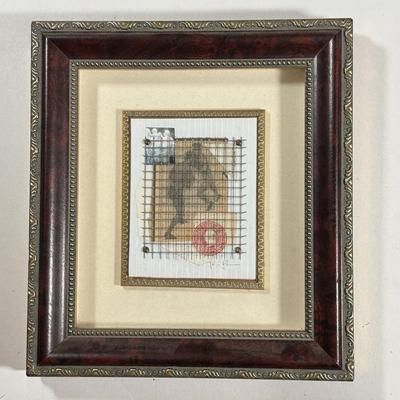 LOT 21L: Framed Mixed Media Signed Original Art Pieces