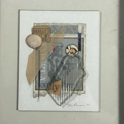LOT 21L: Framed Mixed Media Signed Original Art Pieces
