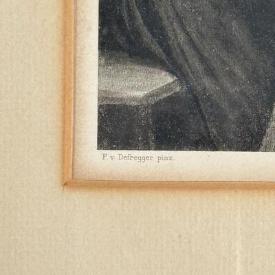 LOT 22L: Rebrandt van Rijn Three Heads of Women Print & German Print