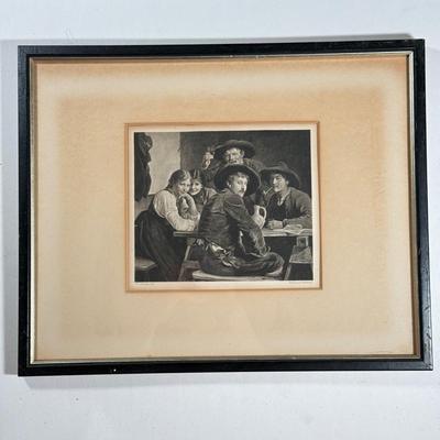 LOT 22L: Rebrandt van Rijn Three Heads of Women Print & German Print