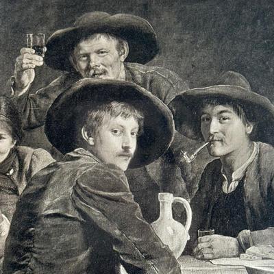 LOT 22L: Rebrandt van Rijn Three Heads of Women Print & German Print