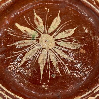 LOT 24L: Signed Stoneware Art Pottery Rustic Teapot, Vintage Nicaraguan Relief Vase w/ Frog Motif, Vintage Mexican Redware Pottery &...