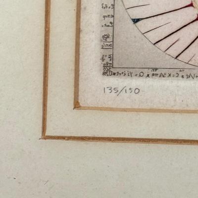 LOT 27LL #135/150 "Metamorphoses d'un rectangle dor" Signed Print & Palm Tree Painting