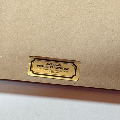 LOT 27LL #135/150 "Metamorphoses d'un rectangle dor" Signed Print & Palm Tree Painting