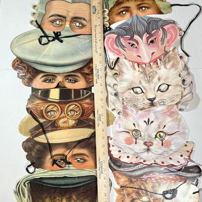 LOT 28L: Antique paper mask collection