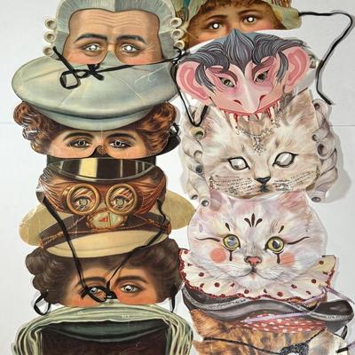 LOT 28L: Antique paper mask collection