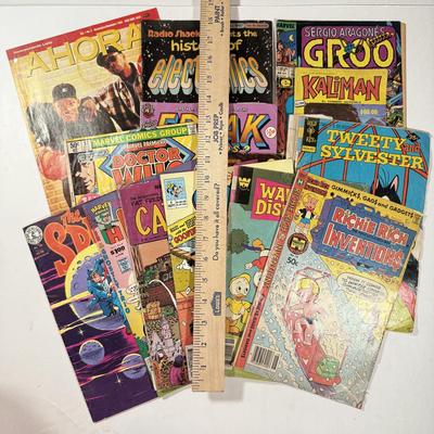 LOT 29L: Comics & More: Marvel Doctor Who, Disney, Richie Rich, Freak Brothers