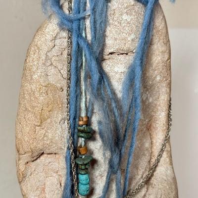 LOT 30L: 25.5” Hand Made Raw Stone Figure Statue