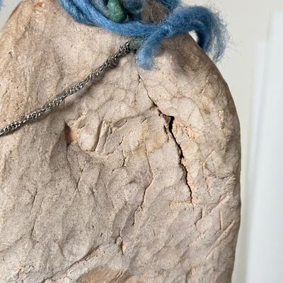 LOT 30L: 25.5” Hand Made Raw Stone Figure Statue