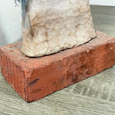 LOT 30L: 25.5” Hand Made Raw Stone Figure Statue