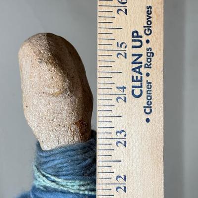 LOT 30L: 25.5” Hand Made Raw Stone Figure Statue