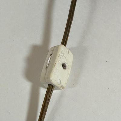 LOT 32Y: Japanese Cast Iron Lantern Table Lamp & Framed Paintings