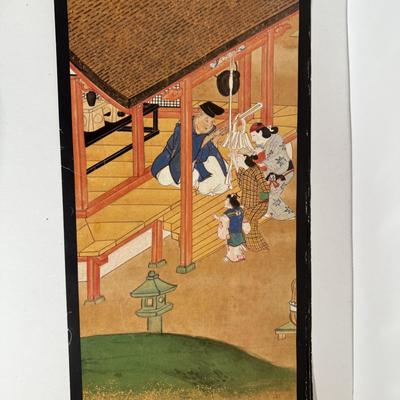 LOT 33Y: Framed Japanese Prints, 1983 Calendar, Parasol & More