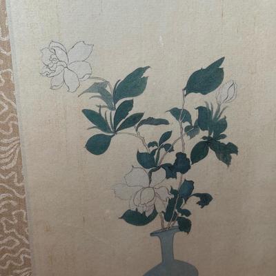 LOT 33Y: Framed Japanese Prints, 1983 Calendar, Parasol & More