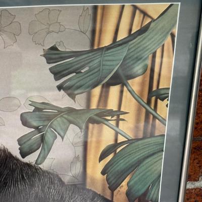 LOT 38L: Vintage Framed Tom Palmore Gorila Reclining Nude Philadelphia Museum of Art Poster