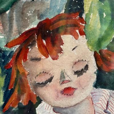 LOT 39L: Framed Watercolor