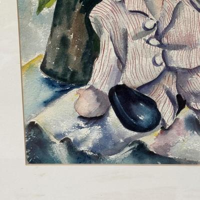 LOT 39L: Framed Watercolor