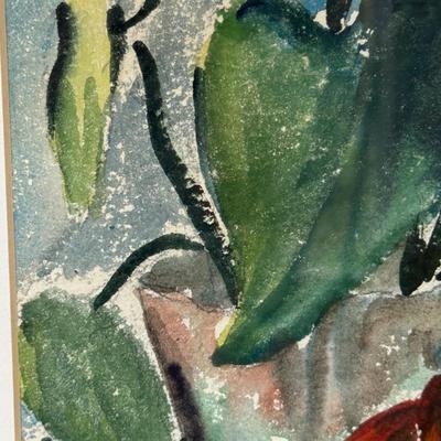 LOT 39L: Framed Watercolor